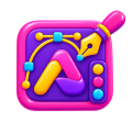 3D Illustration Logo Design.