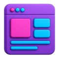 icon-seo-texte-website-texte SEO-Texte schreiben lassen: 3D-Illustration eines Bildschirms.