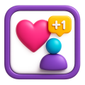 3D-Illustration einer Person und eines Herzens.