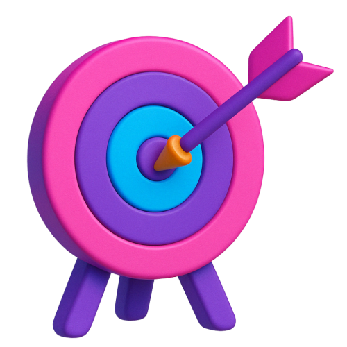 icon-startseite-warum-hier Marketingberatung Social Media und SEO: Pfeil in einer Zielscheibe.