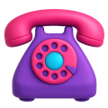 icon-telefon-whatsapp Marketingberatung Social Media und SEO: 3D-Illustration eines alten Telefons.